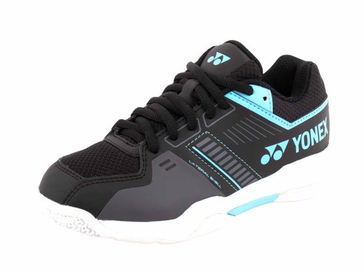 Yonex Badmintonschuhe Strider Flow 2025 (Schnürsenkel) schwarz/blau Kinder